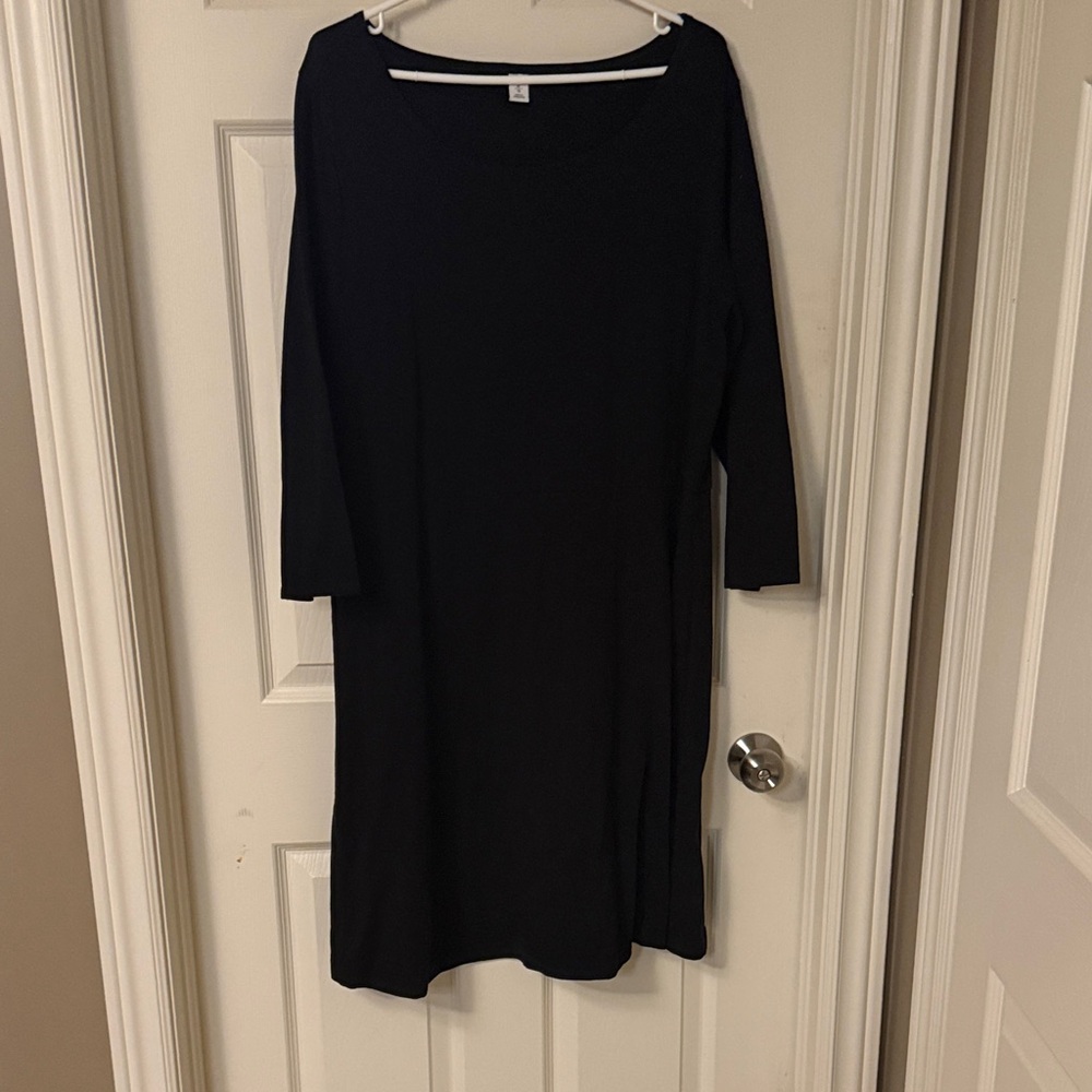 Old Navy Classic Black Long Sleeve Dress